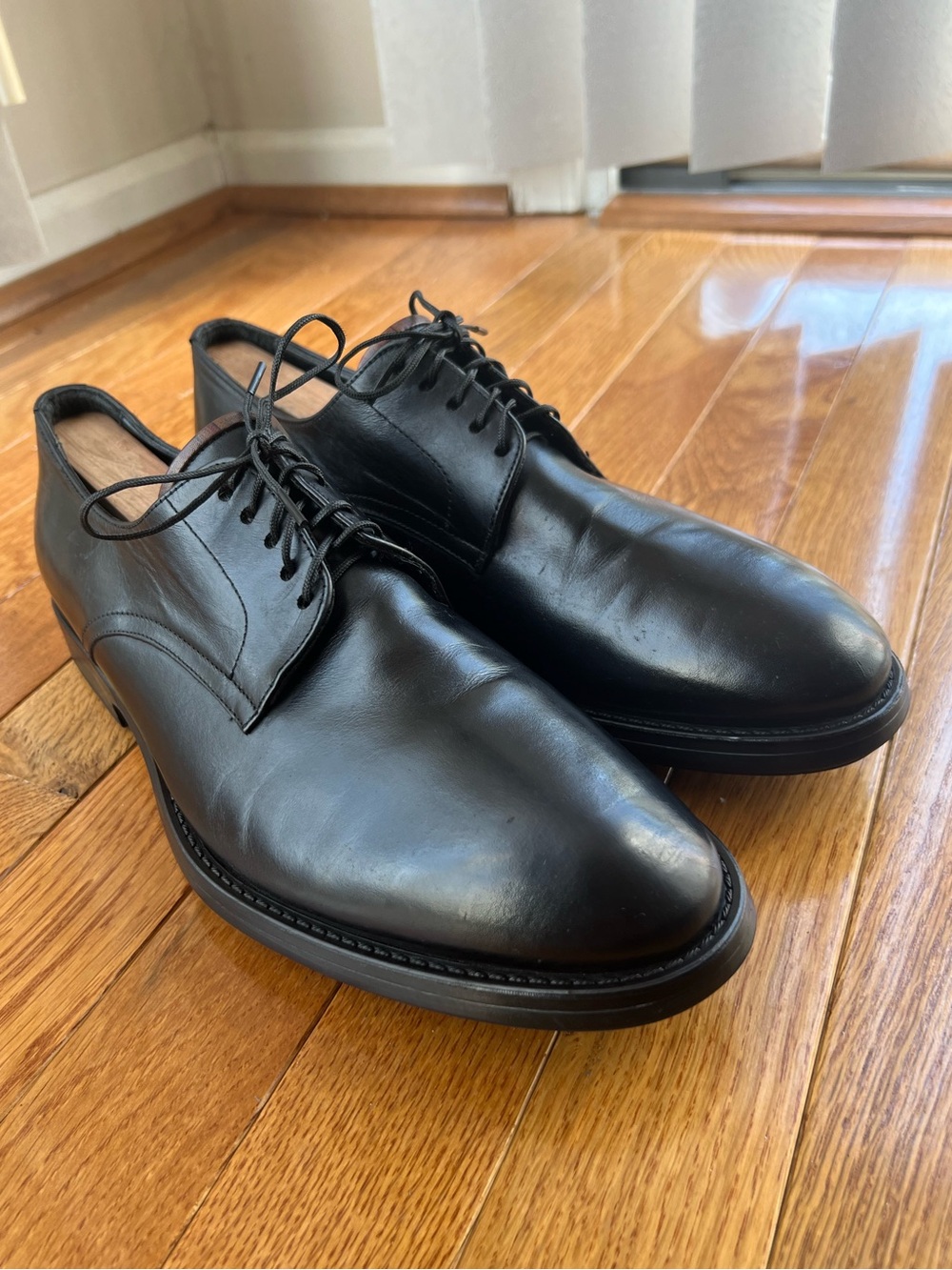 Paul Smith Smooth Toe Leather Oxford Black Men’s Size 7 (H038-741)